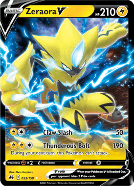 Crown Zenith - 053/159 - Zeraora V - Pokemon kaarten Kopen - LuiopZondag TCG Store Assen