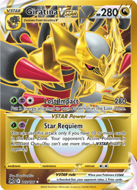 Lost Origin - 212/196 - Giratina VSTAR (Gold) - LuiopZondag.nl
