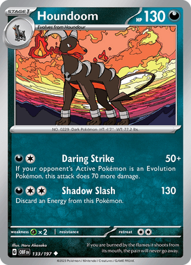 Obsidian Flames - 133/197 - Houndoom
- Pokemon kaarten Kopen - LuiopZondag TCG Store Assen