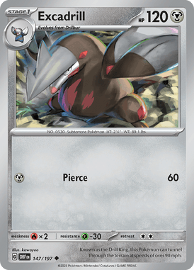 Obsidian Flames - 147/197 - - Pokemon kaarten Kopen - LuiopZondag TCG Store AssenExcadrill