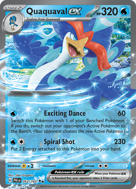 Paldea Evolved - 052/193 - Quaquaval - Pokemon kaarten Kopen - LuiopZondag TCG Store Assenex