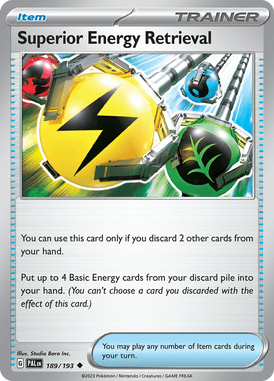 Paldea Evolved - 189/193 - Superior Energy Retrieval - Pokemon kaarten Kopen - LuiopZondag TCG Store Assen