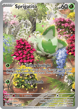 Paldea Evolved - 196/193 - Sprigatito - Pokemon kaarten Kopen - LuiopZondag TCG Store Assen
