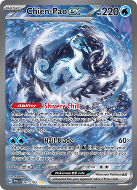Paldea Evolved - 261/193 - Chien-Pao - Pokemon kaarten Kopen - LuiopZondag TCG Store Assenex