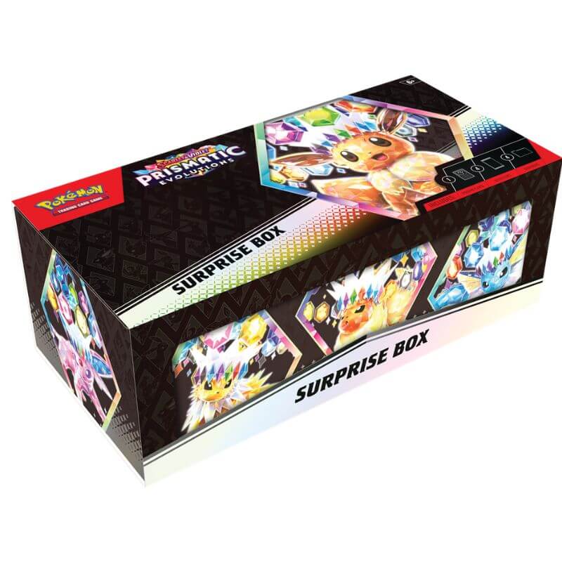 Pokémon Prismatic Evolutions Surprise Box - Luiopzondag.nl