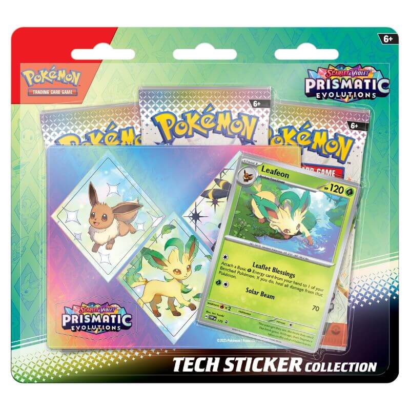 Pokémon Prismatic Evolutions Tech Sticker Collection - Luiopzondag.nl