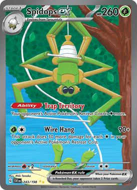 Scarlet & Violet - 243/198 - Spidops ex - Pokemon kaarten Kopen - LuiopZondag TCG Store Assen