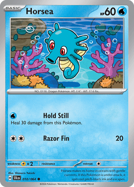 Shrouded Fable - 010/064 - Horsea - Losse Pokemon Kopen - LuiopZondag TCG Store