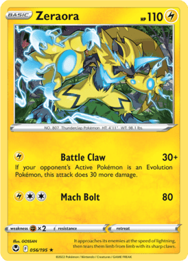 Silver Tempest - 056/195 - Zeraora - LuiopZondag.nl