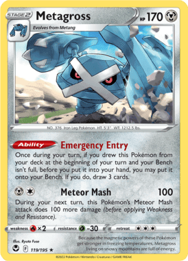Silver Tempest - 119/195 - Metagross - LuiopZondag.nl