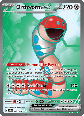 Stellar Crown - 162/142 - Orthworm ex - Losse Pokemon Kopen - LuiopZondag TCG Store