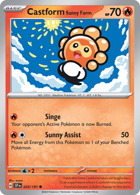 Surging Sparks - 020/191 - Castform Sunny Form - LuiopZondag TCG Store Assen