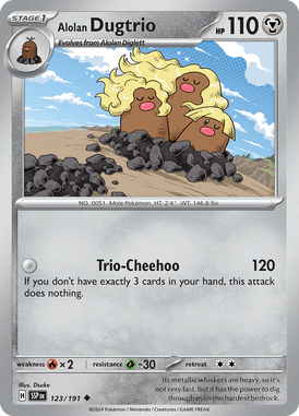 Surging Sparks - 123/191 - Alolan Dugtrio - LuiopZondag.nl