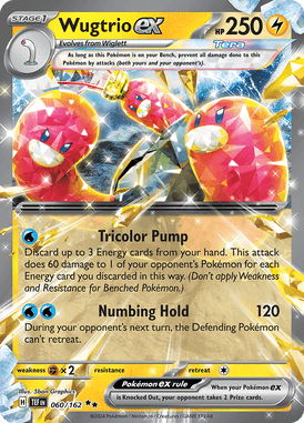 Temporal Forces - 060/162 - Wugtrio ex - Losse Pokemon kaartem Kopen - LuiopZondag TCG Store Assen