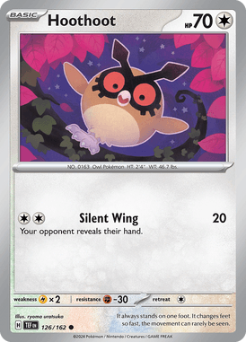 Temporal Forces - 126/162 - Hoothoot - Losse Pokemon kaarten Kopen - LuiopZondag TCG Store Assen