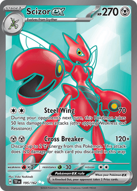 Temporal Forces - 195/162 - Scizor ex - Losse Pokemon kaarten Kopen - LuiopZondag TCG Store Assen