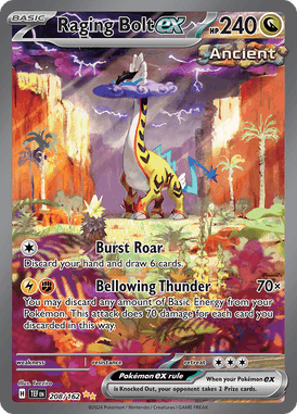 Temporal Forces - 208/162 - Raging Bolt ex
- Losse Pokemon kaarten Kopen - LuiopZondag TCG Store Assen