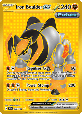 Temporal Forces - 217/162 - Iron Boulder ex (Gold) - Losse Pokemon kaarten Kopen - LuiopZondag TCG Store Assen
