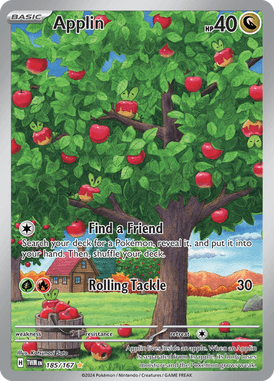 Twilight Masquerade - 185/167 - Applin - Losse Pokemon Kopen - LuiopZondag TCG Store Assen