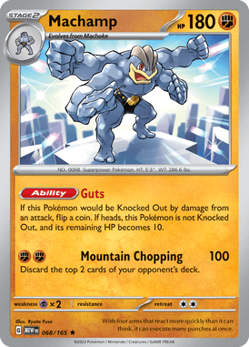 151 - 068/165 - Machamp - Holo - Pokemon kaarten Kopen - LuiopZondag TCG Store Assen
