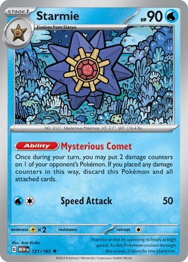 151 - 121/165 - Starmie - Pokemon kaarten Kopen - LuiopZondag TCG Store Assen