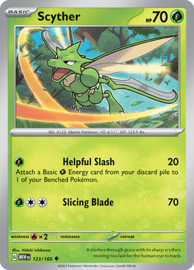 151 - 123/165 - Scyther - Pokemon kaarten Kopen - LuiopZondag TCG Store Assen
