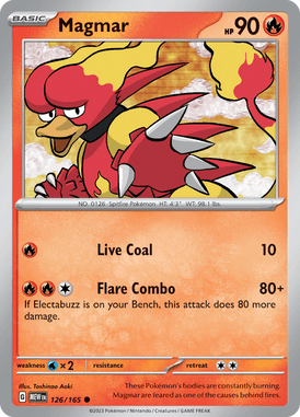 151 - 126/165 - Magmar - Pokemon kaarten Kopen - LuiopZondag TCG Store Assen