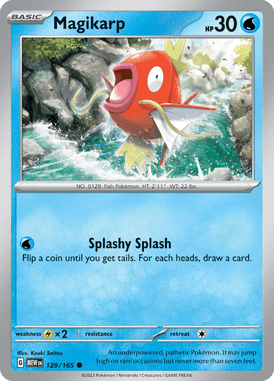 151 - 129/165 - Magikarp - Pokemon kaarten Kopen - LuiopZondag TCG Store Assen