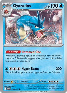 151 - 130/165 - Gyarados - Pokemon kaarten Kopen - LuiopZondag TCG Store Assen