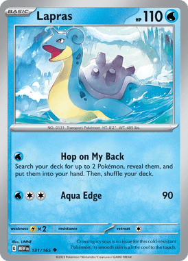 151 - 131/165 - Lapras - Pokemon kaarten Kopen - LuiopZondag TCG Store Assen