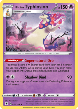 Astral Radiance - 052/189 - Hisuian Typhlosion - LuiopZondag.nl