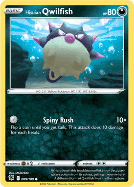 Astral Radiance - 089/189 - Hisuian Qwilfish - LuiopZondag.nl