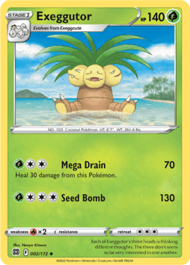 Brilliant Stars - 002/172 - Exeggutor - LuiopZondag.nl