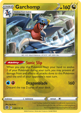 Brilliant Stars - 109/172 - Garchomp - LuiopZondag.nl