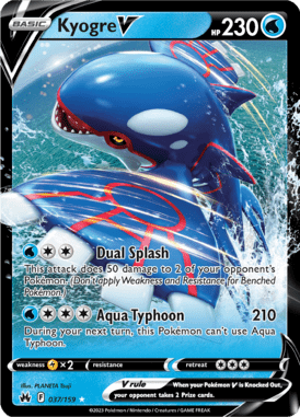 Crown Zenith - 037/159 - Kyogre V - Pokemon kaarten Kopen - LuiopZondag TCG Store Assen