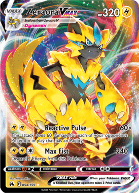Crown Zenith - 054/159 - Zeraora VMAX - Pokemon kaarten Kopen - LuiopZondag TCG Store Assen