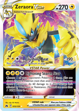 Crown Zenith - 055/159 - Zeraora VSTAR - Pokemon kaarten Kopen - LuiopZondag TCG Store Assen