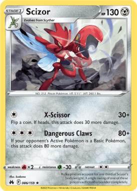Crown Zenith - 086/159 - Scizor - Pokemon kaarten Kopen - LuiopZondag TCG Store Assen