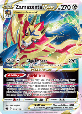 Crown Zenith - 099/159 - Zamazenta VSTAR - Pokemon kaarten Kopen - LuiopZondag TCG Store Assen