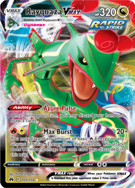 Crown Zenith - 101/159 - Rayquaza VMAX - Pokemon kaarten Kopen - LuiopZondag TCG Store Assen