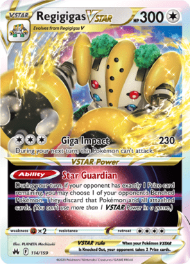 Crown Zenith - 114/159 - Regigigas VSTAR - Pokemon kaarten Kopen - LuiopZondag TCG Store Assen
