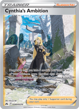Crown Zenith - GG60 - Cynthia's Ambition - Pokemon kaarten Kopen - LuiopZondag TCG Store Assen