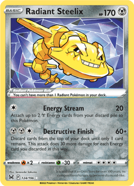 Lost Origin - 124/196 - Radiant Steelix - LuiopZondag.nl