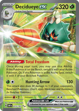 Obsidian Flames - 015/197 - Decidueye ex - Pokemon kaarten Kopen - LuiopZondag TCG Store Assen
