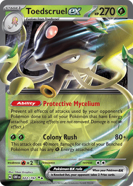 Obsidian Flames - 022/197 - Toedscruel ex - Pokemon kaarten Kopen - LuiopZondag TCG Store Assen