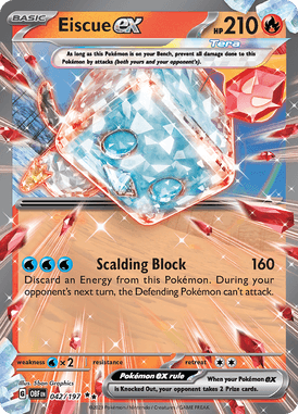 Obsidian Flames - 042/197 - Eiscue ex - Pokemon kaarten Kopen - LuiopZondag TCG Store Assen