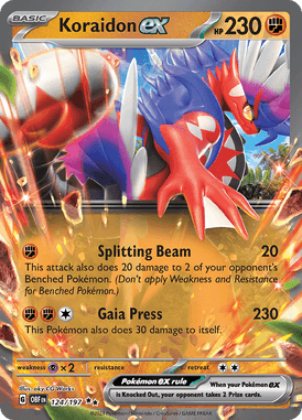 Obsidian Flames - 124/197 - Koraidon ex - Pokemon kaarten Kopen - LuiopZondag TCG Store Assen

