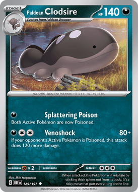 Obsidian Flames - 129/197 - Paldean Clodsire - Pokemon kaarten Kopen - LuiopZondag TCG Store Assen
