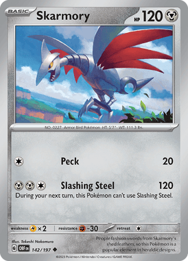 Obsidian Flames - 142/197 - Skarmory - Pokemon kaarten Kopen - LuiopZondag TCG Store Assen
