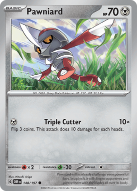 Obsidian Flames - 148/197 - Pawniard - Pokemon kaarten Kopen - LuiopZondag TCG Store Assen
